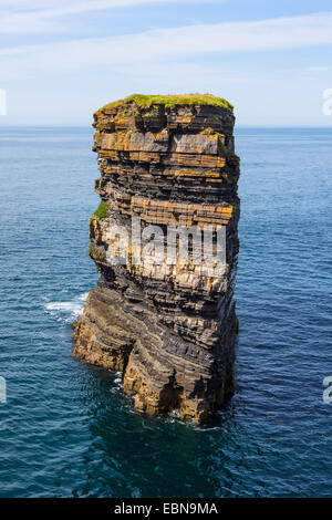 Dun Briste, Broken Fort at Downpatrick Head, Ireland, County Mayo, Ballycastle Stock Photo