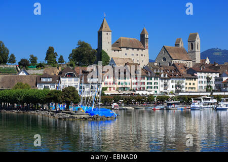 rapperswil Castle at Lake Zurich, Switzerland Stock Photo