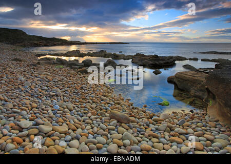 Moray Bay at sunset, United Kingdom, Scotland Stock Photo