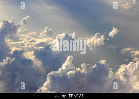 aerial view to cloud formation, USA Stock Photo