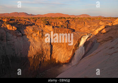 Augrabies Falls National Park, waterfall of the Oranje river at evening light, South Africa, Augrabies Falls National Park Stock Photo