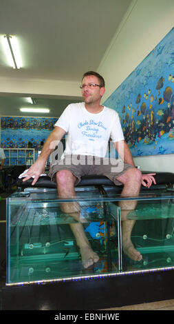 People in the spa pools of the therapy facilities in Hajduszoboszlo ...