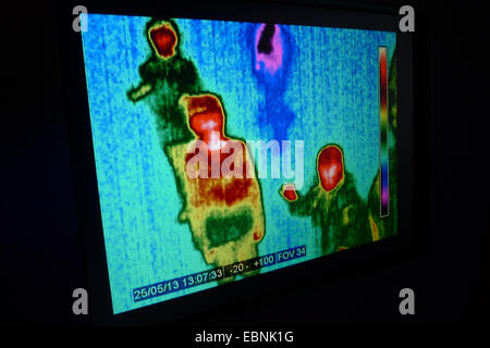 thermogram of some persons Stock Photo