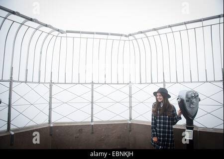 New York, USA. 3rd December, 2014. CIARA BRAVO, star of FOX's ''Red Band Society'' visits the Empire State Building's 86th floor Observatory, Wed., Dec. 3, 2014. Credit:  ZUMA Press, Inc./Alamy Live News Stock Photo