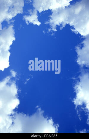 white clouds on blue sky Stock Photo