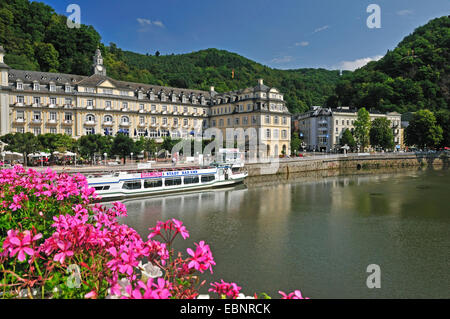 spa hotel and kurhaus in Bad Ems at Lahn River, Germany, Rhineland-Palatinate, Bad Ems Stock Photo