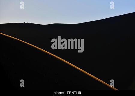 The Big daddy, dune over the dead trees valley in desert of Sossusvlei, Namibia, Namib Naukluft National Park Stock Photo