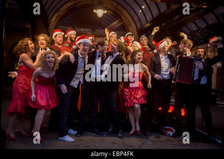 Cast members of West End show Starlight Express perform on London's Stock Photo: 37666689 - Alamy