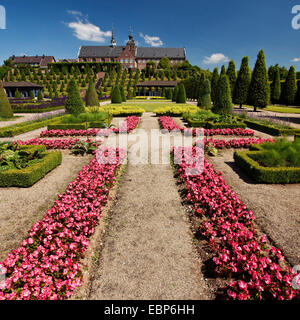 baroque gardens with monastery Kamp, Germany, North Rhine-Westphalia, Ruhr Area, Kamp-Lintfort Stock Photo