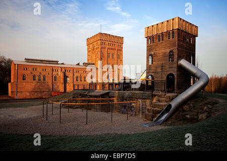artificial coal mine Knirps for children and former coal mine Hannover with, Germany, North Rhine-Westphalia, Ruhr Area, Bochum Stock Photo