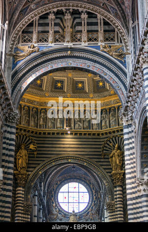 Siena Cathedral interior Stock Photo