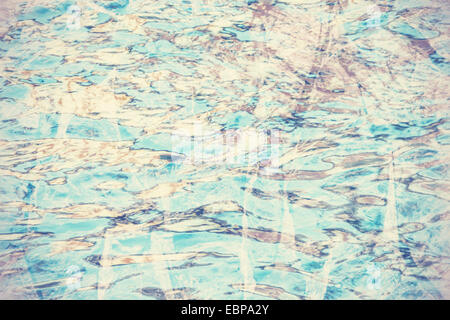 Retro abstract background made of reflections in water. Stock Photo