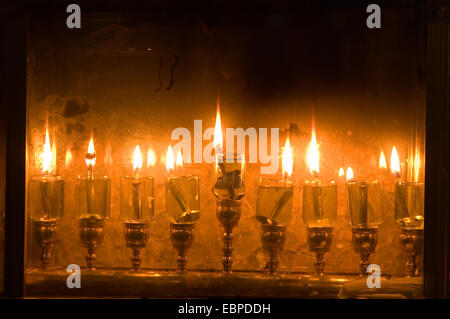 Hanukkah Candles, Israel Stock Photo