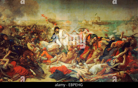 General Murat at the battle of Abukir, where 11,000 Ottoman soldiers drowned in the Nile. Antoine-Jean Gros Stock Photo