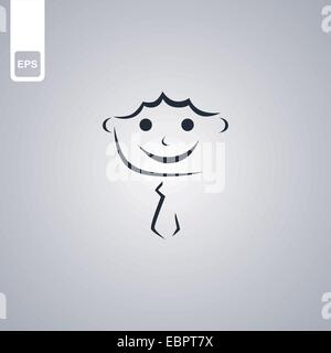 avatar portrait picture Stock Vector