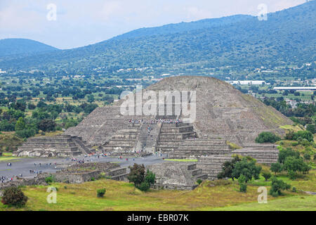 moon pyramid at Teotihuacßn, Mexico, Teotihuacßn Stock Photo