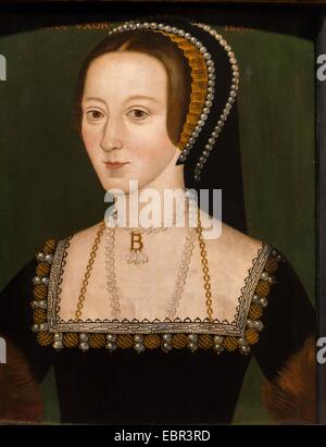 ActiveMuseum 0003631.jpg / Anne Boleyn, the second wife of Henry VIII, 1533 - Unknown artist 22/01/2014  -   / 16th century Collection / Active Museum Stock Photo