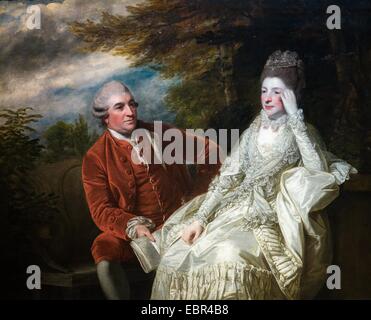 David Garrick and Eva Maria Garrick (Born Veigel), 1772 - Joshua Reynolds Oil on Canvas 22/01/2014  -   / 18th century Collection / Active Museum Stock Photo