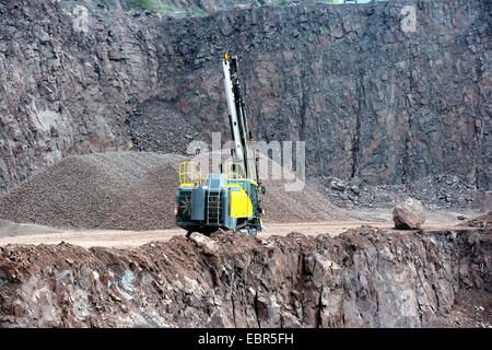 Drill equipment in a open pit mine. mining industry. Stock Photo