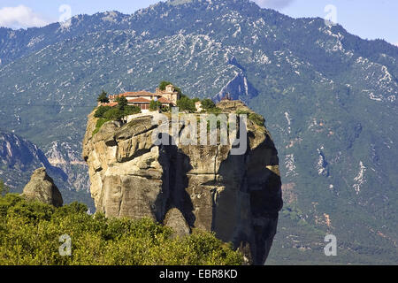 Meteora monasteries, Monastery AgÝa Trißda, Greece, Thessaly Stock Photo