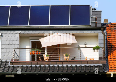 solar panels on a roof, Germany Stock Photo
