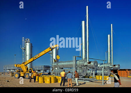 Kerosene pumping station, Iraq, Rumaila Stock Photo