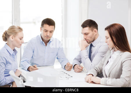 team of architects and designers in office Stock Photo