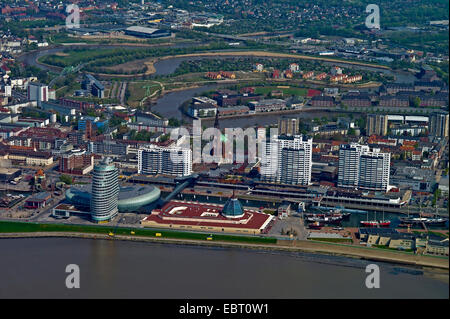 arial view of Havenwelten, Germany, Bremerhaven Stock Photo