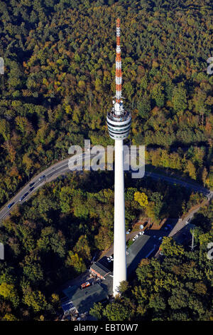 Stuttgart TV Tower in South Germany, aerial view Stock Photo - Alamy