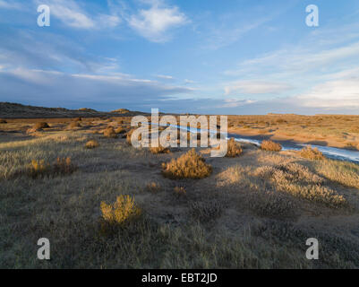 A view of Holkham Bay, North Norfolk, England Stock Photo