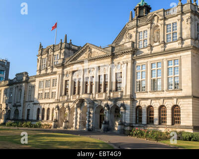 Cardiff University Cathays Park Cardiff Wales Stock Photo