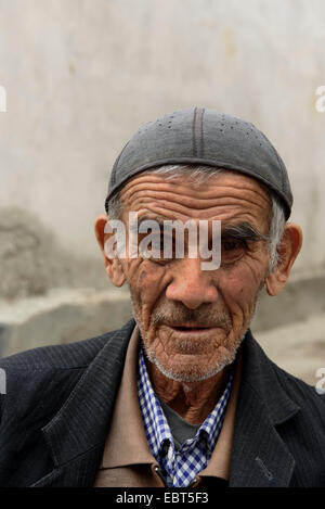 card player in Bukhara, Uzbekistan, Asia Stock Photo