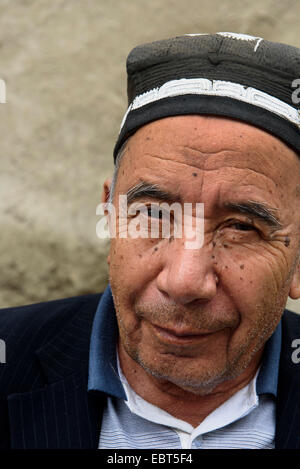 card player in Bukhara, Uzbekistan, Asia Stock Photo