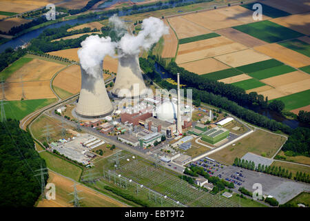 nuclear power station Grafenrheinfeld, Germany, Bavaria Stock Photo