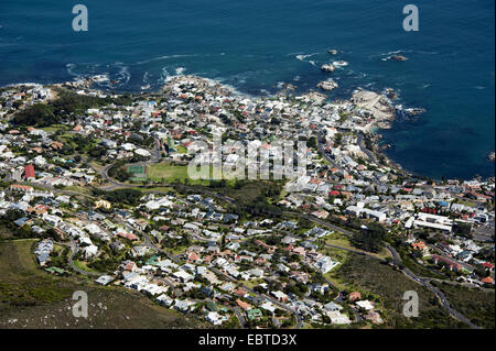 view from the Table Mountain at Bakoven, South Africa, Western Cape, Capetown Stock Photo