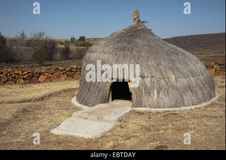 museum village of the South African Ndebele, South Africa, Mpumalanga, Middelburg Stock Photo