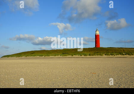 lighthouse in the dunes of North Texel, Netherlands, Texel Stock Photo