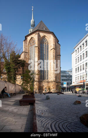 Propsteikirche and Hiroshima Square, Germany, North Rhine-Westphalia, Ruhr Area, Dortmund Stock Photo