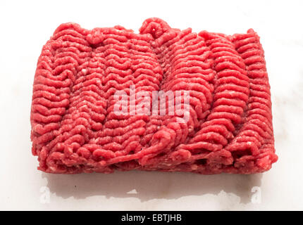red raw burger meat Stock Photo