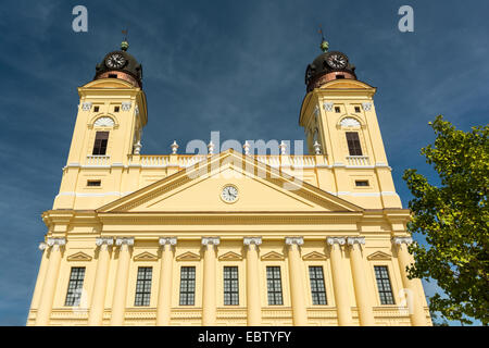 The Reformed Protestant Great Church is located downtown the city of Debrecen, Hungary between Kossuth square and Calvin square. Stock Photo