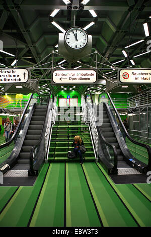 foyer of university hospital, Germany, North Rhine-Westphalia, Aix-la-Chapelle Stock Photo