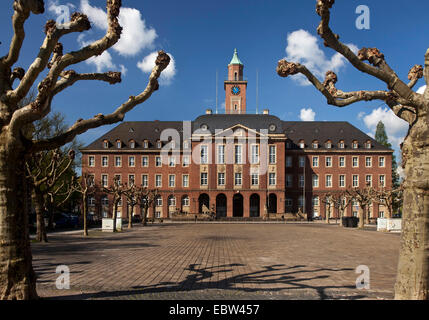 town hall and town hall square, Germany, North Rhine-Westphalia, Ruhr Area, Herne Stock Photo