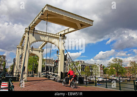 Magere Brug, Netherlands, Amsterdam Stock Photo