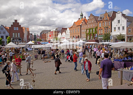 pottery market , Germany, Schleswig-Holstein, Husum Stock Photo