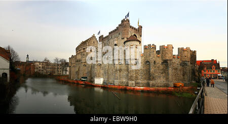 Gravenstein castle, Belgium, Ostflandern, Gent Stock Photo