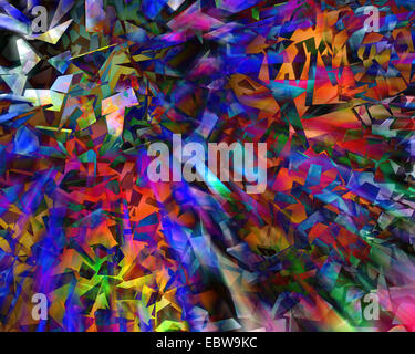 DIGITAL ART: Shapes in motion Stock Photo