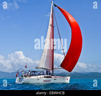 spinnaker set Stock Photo