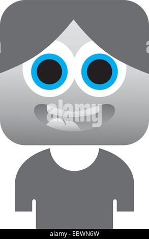 avatar portrait picture Stock Vector