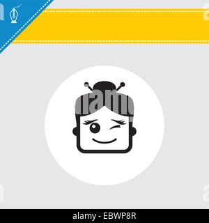 avatar portrait picture Stock Vector