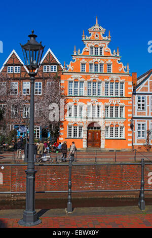 houses in the old city of Hanseatic City of Stade , Germany, Lower Saxony, Stade